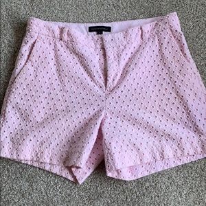 Pink eyelet shorts J Crew size 6